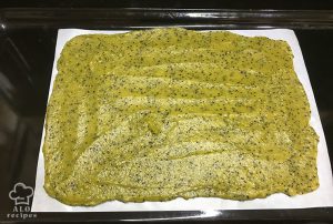 Spread the puree on a tray