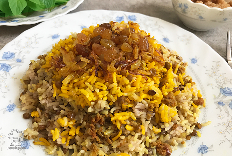 Adas Polo Persian Rice And Lentils